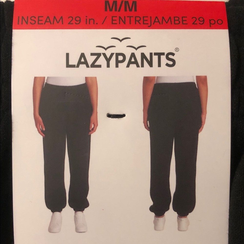 LazyPants Black Jogger Pants NWT